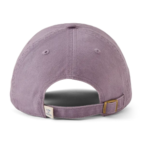 Life is Good. Unisex LIG Vintage Oval Chill Cap, Dusk Purple
