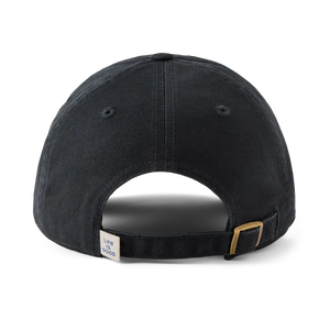 Life is Good. Unisex Vintage Sitting Dog Chill Cap, True Black