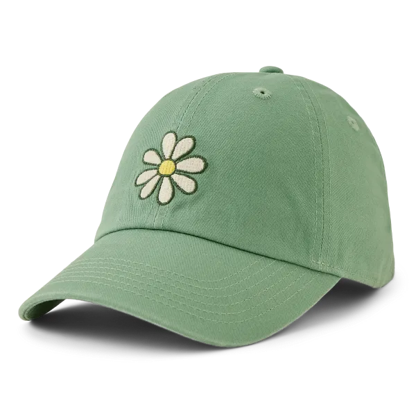 Life is Good. Unisex LIG Daisy Chill Cap, Granite Green