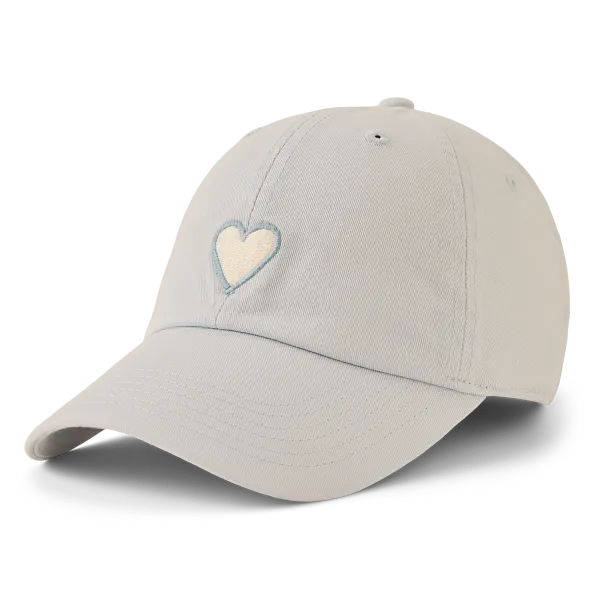 Life is Good. Unisex Heart Chill Cap, Glacier Blue