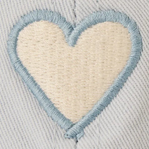 Life is Good. Unisex Heart Chill Cap, Glacier Blue