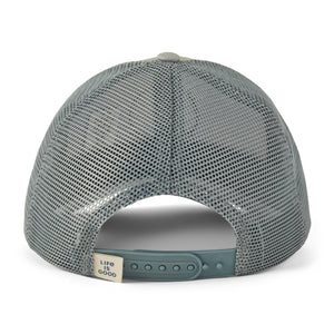 Life is Good. Unisex Clean LIG Coin Trucker, Gray Blue