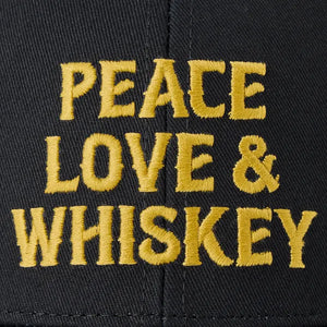 Life is Good. Unisex Wordsmith Whiskey Trucker, True Black