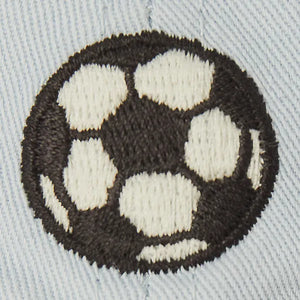 Life is Good. Kids Vintage Soccer Ball Kids Chill Cap, Glacier Blue