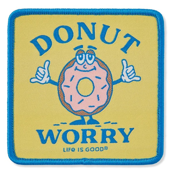 Life is Good. Donut Worry Patch, Multi
