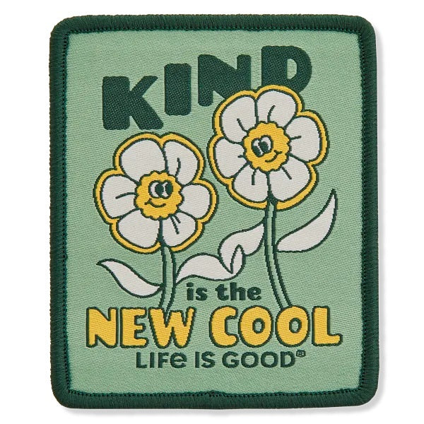 Life is Good. Kind is the New Cool Flowers Patch, Multi