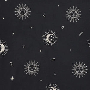 Life is Good. Women's Celestial Zodiac Short Sleeve Crusher-LITE Vee, True Black
