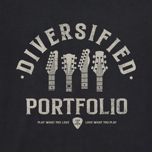 Life is Good. Men's Guitars DP DWYL Short Sleeve Crusher Tee, Faded Black