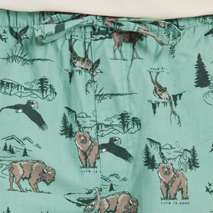 Life is Good. Men's Classic Sleep Pant, Granite Green