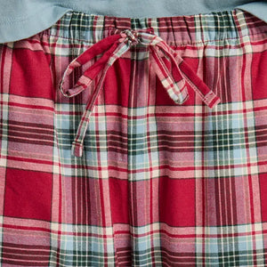Life is Good. Women's Adirondack Red Check Pattern Classic Sleep Pant, Adirondack Red