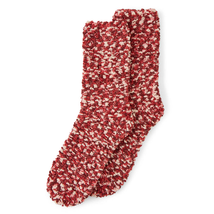 Life is Good. Adirondack Red Pom Pom Sock