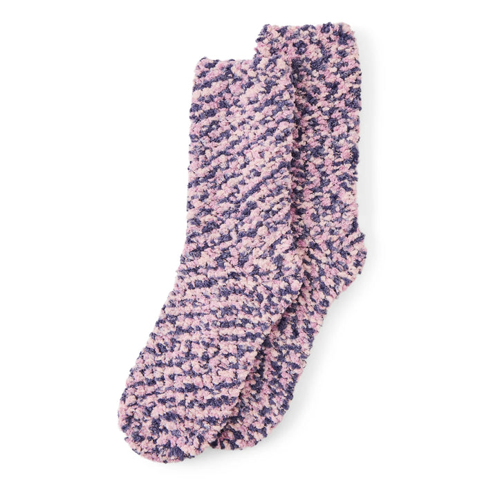 Life is Good. Violet Purple Pom Pom Sock