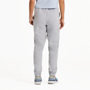 Life is Good Women's Solid Good Vibes Simply True Fleece Jogger, Heather Gray