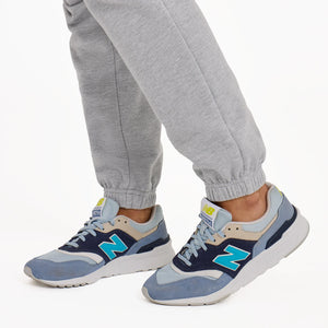 Life is Good Women's Solid Good Vibes Simply True Fleece Jogger, Heather Gray