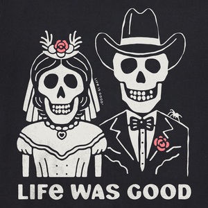 Life is Good. Men's Life Was Good Wedding Day SS Crusher Tee, Faded Black