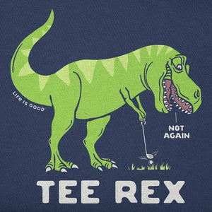 Life is Good. Kids Rex Golf Short Sleeve Crusher Tee, Darkest Blue