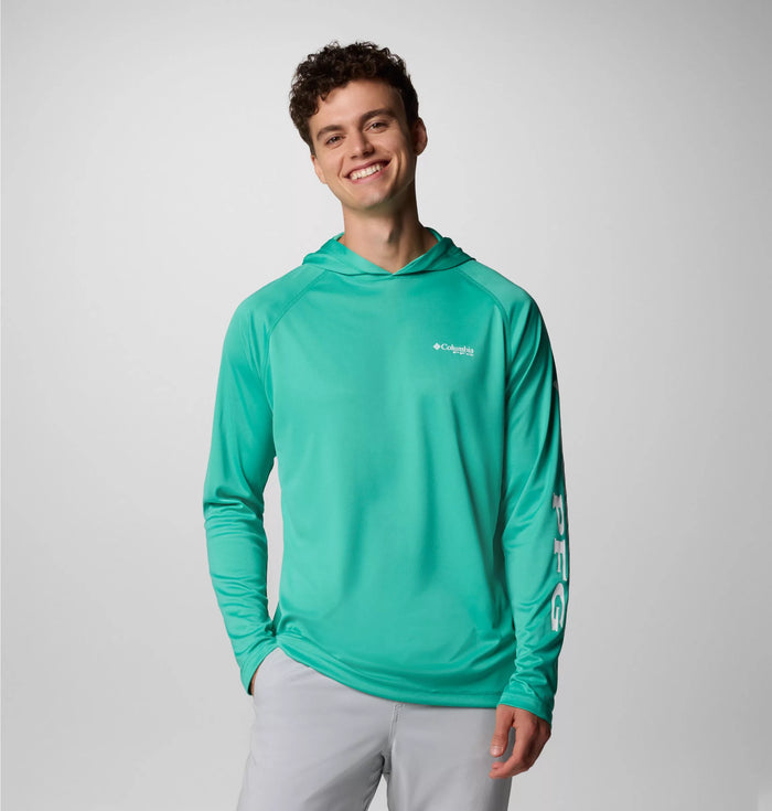 Columbia. Men's PFG Terminal Tackle Hoodie, Glaze Green