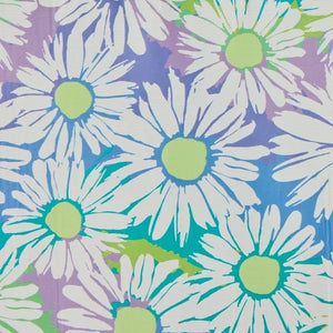 Life is Good. Tie Dye Daisy Pattern Small Good Tote Bag, Cornflower Blue