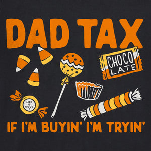 Life is Good. Men's Dad Tax Halloween Short Sleeve Crusher Tee, Faded Black