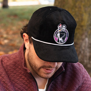 Celly Hockey. The Slasher Snapback in Black Corduroy