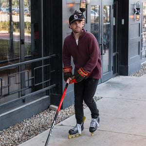 Celly Hockey. The Slasher Snapback in Black Corduroy