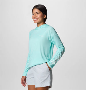 Columbia. Women's PFG Tidal Tee II Hoodie, Gulf Stream