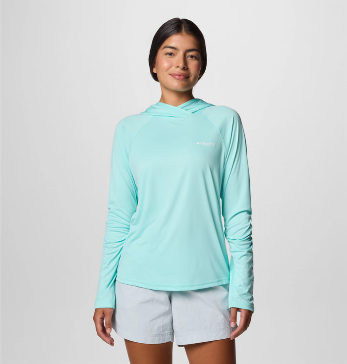 Columbia. Women's PFG Tidal Tee II Hoodie, Gulf Stream