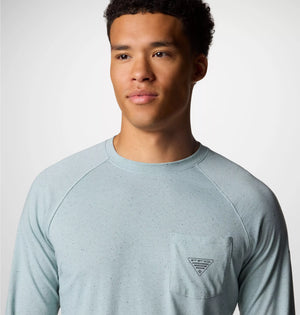 Columbia. Men's PFG Uncharged Neps Long Sleeve Shirt, Crushed Blue