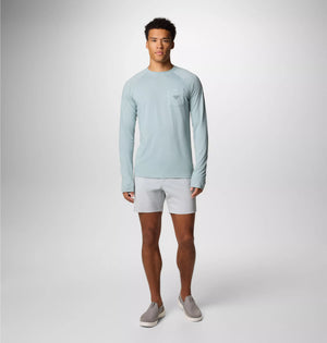 Columbia. Men's PFG Uncharged Neps Long Sleeve Shirt, Crushed Blue