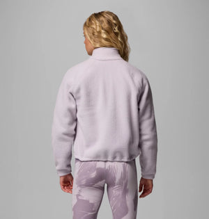 Columbia. Women's Jasper Ridge Pebbled Fleece Full Snap in Lavender Pearl