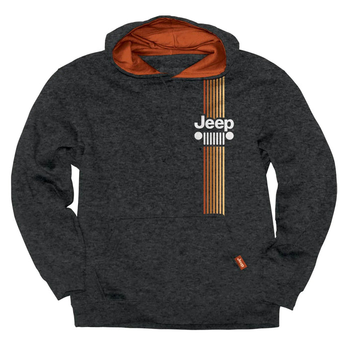 Jeep. Sunset Grille Accent Hoodie, Dark Heather