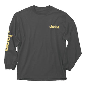Jeep. Renegade Beach Long Sleeve T-Shirt, Pepper