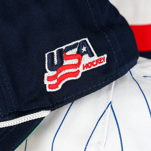 Celly Hockey. USA Hockey Vintage Logo Snapback in Navy