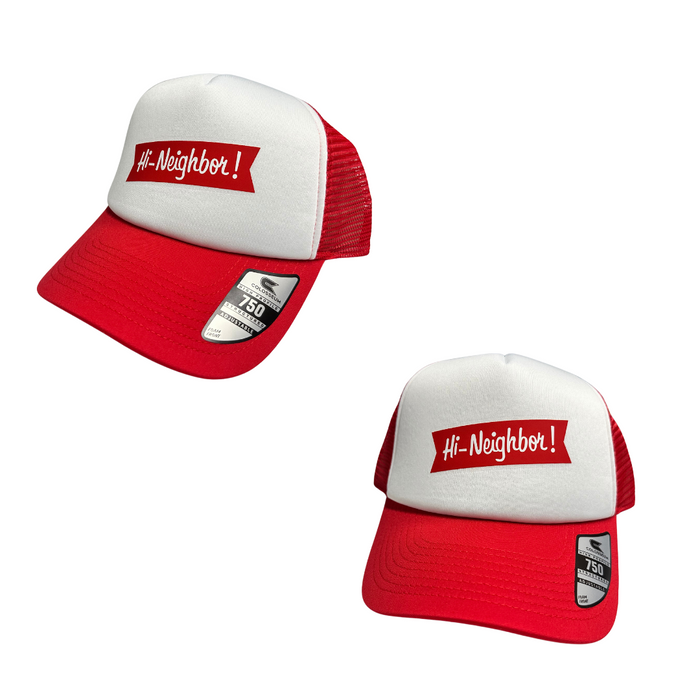 Hi Neighbor Trucker Hat, Red