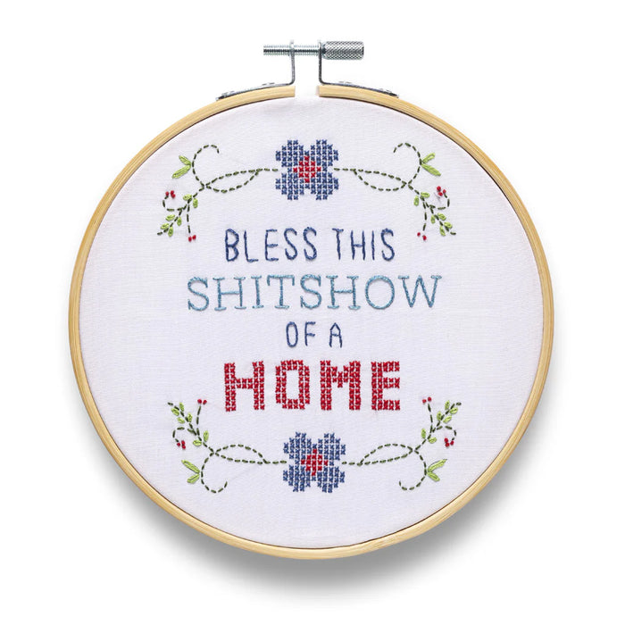 Funatic. Bless This Shitshow Embroidery Kit