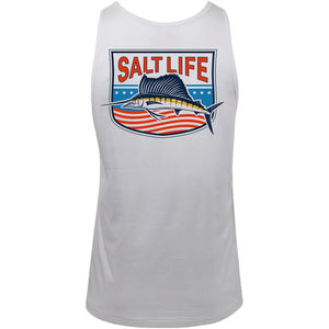 Salt Life Freedom Sail Tank Top, White