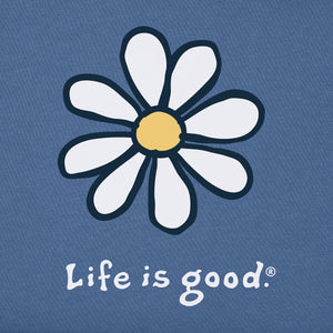Life is Good. Women's LIG Daisy Crusher Vee, Vintage Blue
