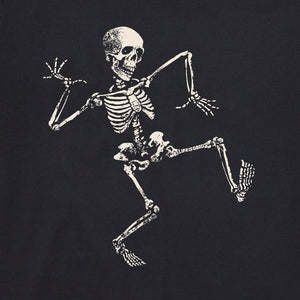 Life is Good. Men's Skeleton Dance Short Sleeve Crusher Tee, Jet Black
