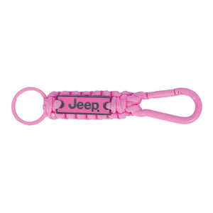 Jeep. Logo Paracord with Carabiner Keychain, Pink – Jakesgoodnewport Jeep. Logo Paracord with Carabiner Keychain, Pink – Jakesgoodnewport