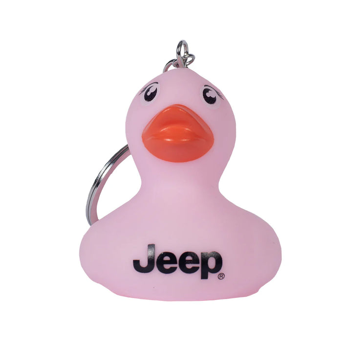 Jeep. Duck Keychain in Pink