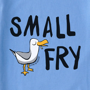 Life is Good. Seagull Small Fry LS Crusher Baby Bodysuit, Cornflower Blue