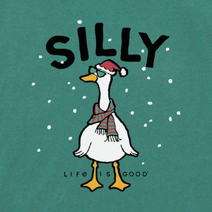 Life is Good. Silly Goose LS Crusher Baby Bodysuit, Spruce Green