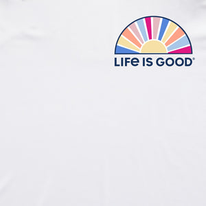 Life Is Good. Women'S The Ocean Is Magic LS Cationic Active Tee, Cloud White