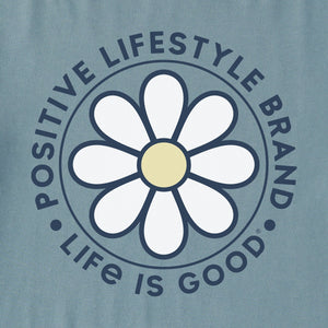 Life is Good Women's Positive Lifestyle Brand Crusher-Flex Hoodie, Smoky Blue