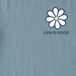 Life is Good Women's Positive Lifestyle Brand Crusher-Flex Hoodie, Smoky Blue