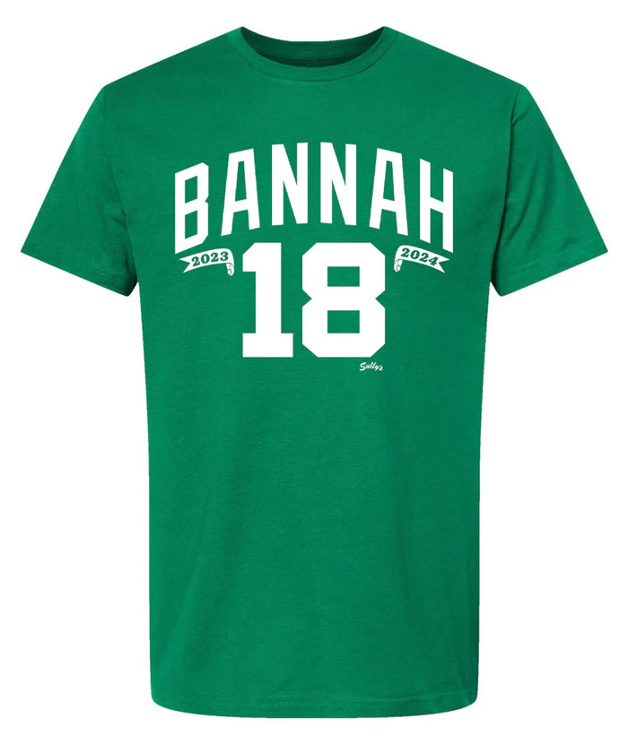 Sully Brands, Boston Celtics Bannah 18 T-shirt, Kelly Green