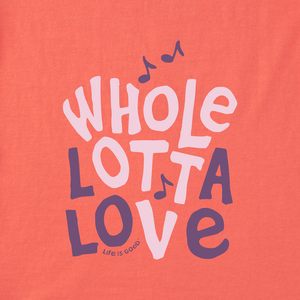 Life is Good. Baby Naive Whole Lotta Love Crusher Bodysuit, Mango Orange