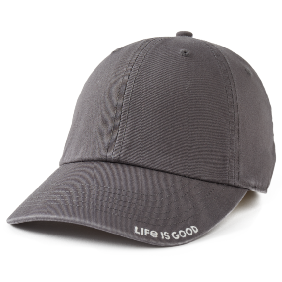 Life is Good. Solid Branded Chill Cap, Slate Gray