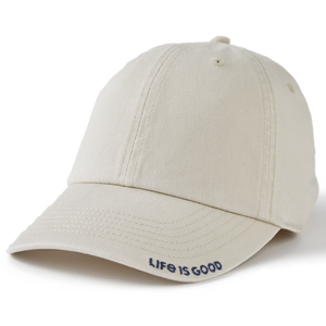 Life is Good. Solid Branded Chill Cap, Bone