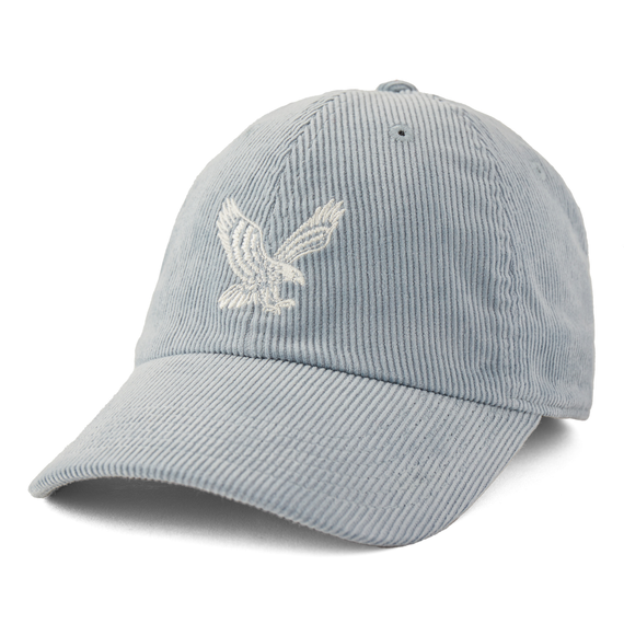 Life is Good. Eagle LIG Corduroy Chill Cap, Stone Blue